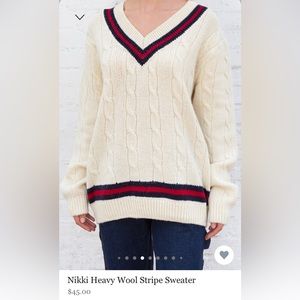 COPY - Nikki Heavy Wool Stripe Sweater